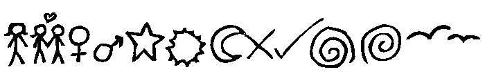 Jenny Doodles Font UPPERCASE