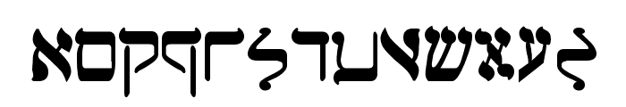 Jerusalem Bold Font LOWERCASE