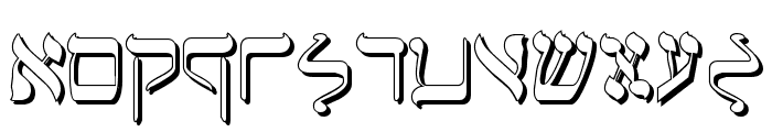 Jerusalem Shadow Font LOWERCASE