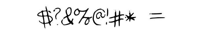 JessicaPrint Font OTHER CHARS