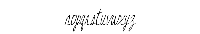JessyHeartItalic Font LOWERCASE