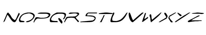 Jetta Tech Italic Font UPPERCASE