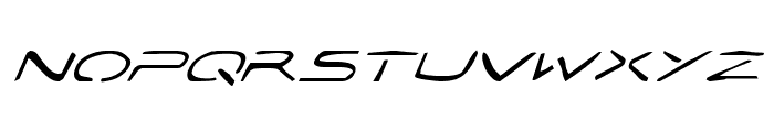 Jetta Tech Italic Font LOWERCASE