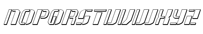 Jetway 3D Italic Font UPPERCASE