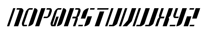 Jetway Condensed Italic Font UPPERCASE