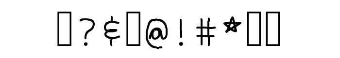 Jewelpet Alphabetic Font Regular Font OTHER CHARS