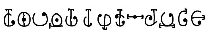 Jewelpet Alphabetic Font Regular Font UPPERCASE