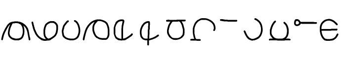 Jewelpet Alphabetic Font Regular Font LOWERCASE
