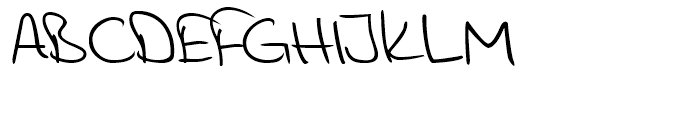 Jelena Handwriting Regular Font UPPERCASE