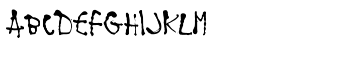 Jerk Chicken BT Regular Font UPPERCASE