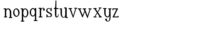 Jerky Tash Regular Font LOWERCASE