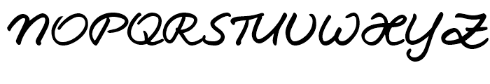 Jesco Handwriting Pro Regular Font UPPERCASE