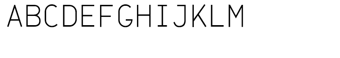 Jet Jane Mono Thin Font UPPERCASE