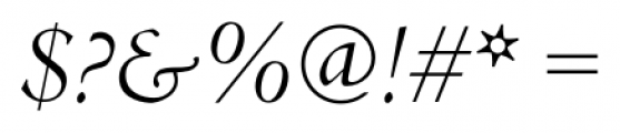 Jenson Recut Italic Font OTHER CHARS