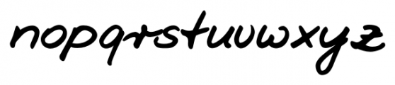 Jesco Handwriting Pro Regular Font LOWERCASE