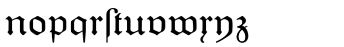 Jean Paul Fraktur Font LOWERCASE