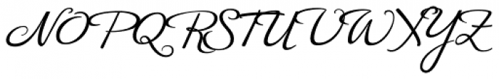 Jeannes Script Font UPPERCASE