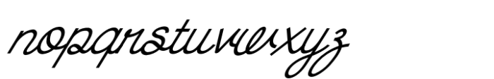 Jedranka Italic Font LOWERCASE