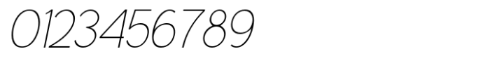 Jegal Pro Thin Slanted Font OTHER CHARS