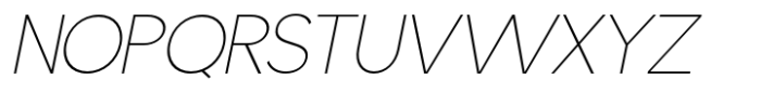 Jegal Pro Thin Slanted Font UPPERCASE