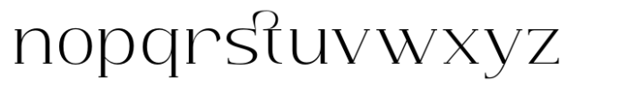 Jelista Extralight Font LOWERCASE