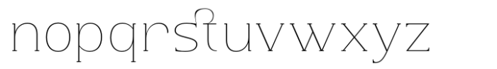 Jelista Hairline Font LOWERCASE