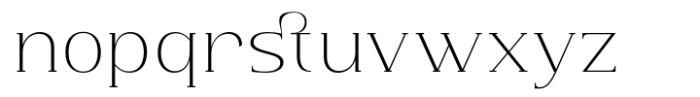 Jelista Thin Font LOWERCASE