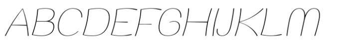 Jella Thin Italic Font UPPERCASE