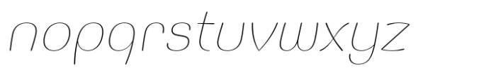 Jella Thin Italic Font LOWERCASE