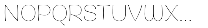Jella Thin Font UPPERCASE