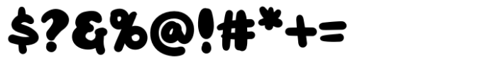 Jelly Ball Regular Font OTHER CHARS