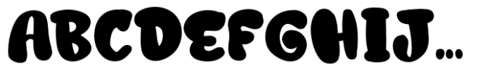 Jelly Ball Regular Font UPPERCASE