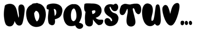 Jelly Ball Regular Font UPPERCASE
