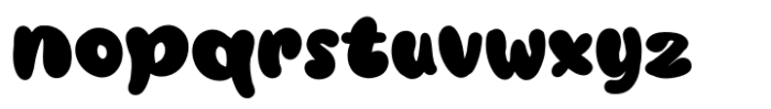 Jelly Ball Regular Font LOWERCASE