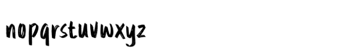 Jembrush Font LOWERCASE