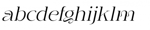 Jemina Light Italic Font LOWERCASE