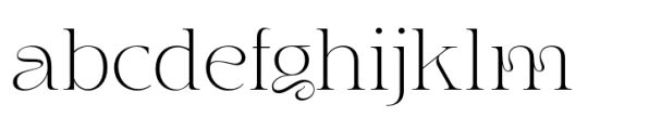 Jemina Thin Font LOWERCASE