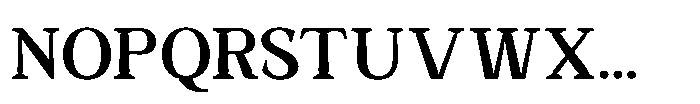 Jenbior Font UPPERCASE