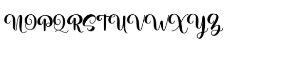 Jenifer Malvia Font UPPERCASE