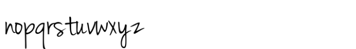 Jenna Sue Pro Font LOWERCASE