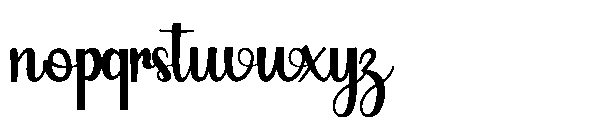 Jenniy & Cary Font LOWERCASE