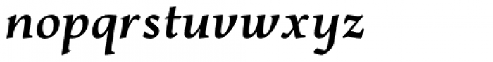 Jenriv Bold Italic Font LOWERCASE
