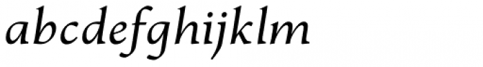 Jenriv Italic Font LOWERCASE