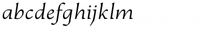 Jenriv Light Italic Font LOWERCASE