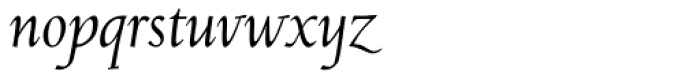 Jenson Classico Italic Font LOWERCASE