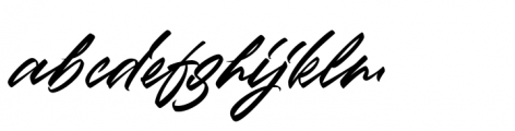 Jericho Script Font LOWERCASE