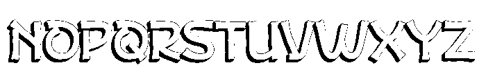 Jeru Konta Shadow Font UPPERCASE