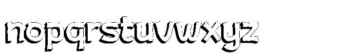 Jeru Konta Shadow Font LOWERCASE