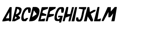 Jerycho Chesiko Italic Font UPPERCASE