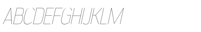 Jesaya Hairline Italic Font UPPERCASE